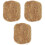 3Pièces Accessoire Palmier Fibre Durable Pour Petits Oiseaux 3
