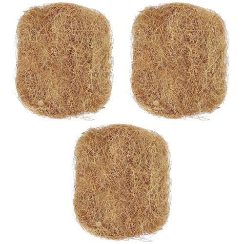 3Pièces Accessoire Palmier Fibre Durable Pour Petits Oiseaux 2