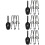 4Ensembles Pinces Pelle Multifonction Acier Noires Cuisine 6