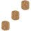 3Pièces Accessoire Palmier Fibre Durable Pour Petits Oiseaux 5