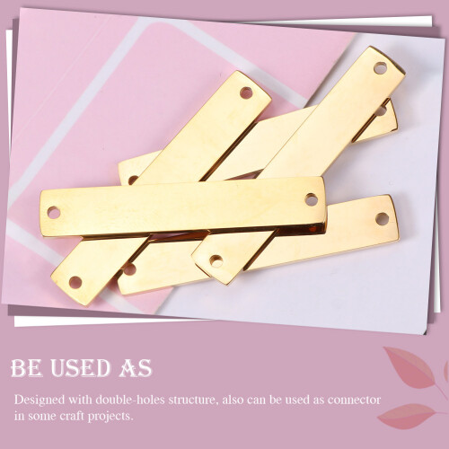 15Pièces Pendentifs Barre Gravables Acier Inoxydable Usage 2