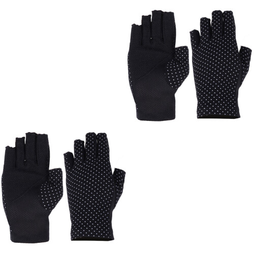 2Paires Doigts Anti-Uv En Coton Pour 2