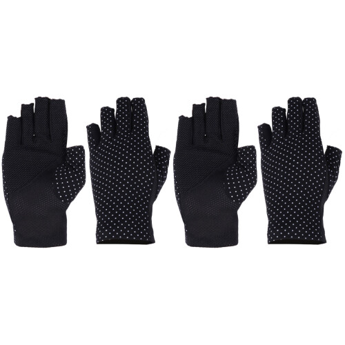 2Paires Doigts Anti-Uv En Coton Pour 1
