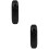 2Pièces Kazoo ABS Noir Portable Avec Membrane Ajustable Pour 8
