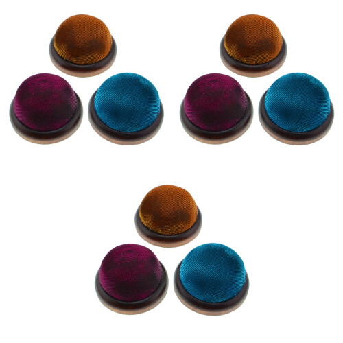 9Pièces Support Aiguilles Bois Pailleté Usage Décoratif 2