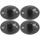 4Pcs Durable Black Cable Glands Ceiling Light Clips for Hanging Lamps 4