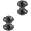4Pcs Durable Black Cable Glands Ceiling Light Clips for Hanging Lamps 5
