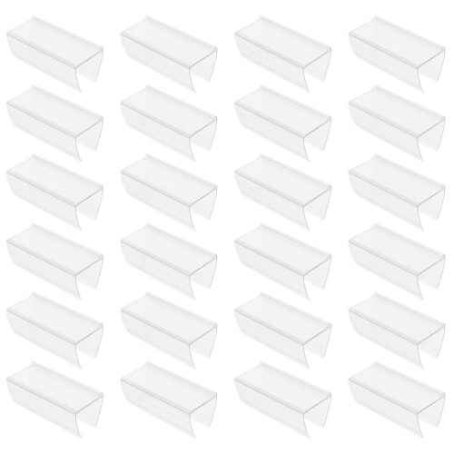 48Pièces Support Étiquette Transparent Pour Affichage Prix Retail 1