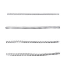 8Pièces Anneaux Ajustables Silicone Invisible Différents Motifs