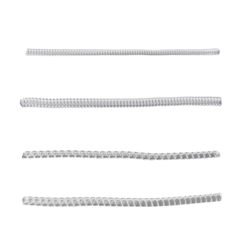 8Pièces Anneaux Ajustables Silicone Invisible Différents Motifs