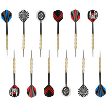 54Pièces Jeu Fléchettes Métal Détachable Lancer Amusant Enfants