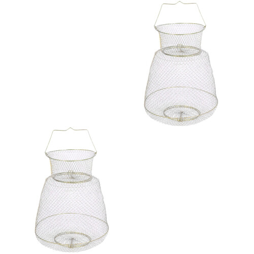 2Pièces Panier Métal, Cage Protection Crustacés 2
