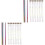 12Pièces Extensions De Tresses Tinsel Pailleté Clips Arc-En- 4