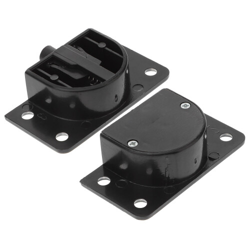 2Ensembles Roulettes De Remplacement ABS Noires Pour Portes