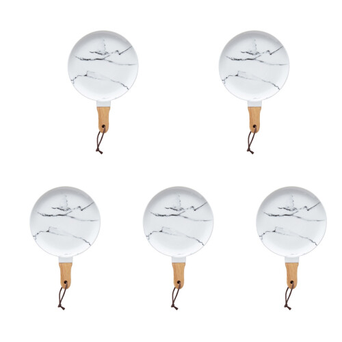 5Pièces Plateau Pizza Bois Design Simple Coloré 1