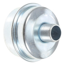 3Pièces Silencieux Compact Pour Tondeuse Acier Galvanisé Argent