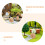32Pièces Ornement Simulé Mini Bois Vintage Pour Décor Rustique 7