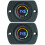2Stk Auto Voltmeter Digitaldisplay Schwarz Spannungtester 5