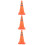 3Pièces Cônes De Orange Pliables Pour Décor Extérieur Durable 7