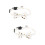 2Pièces Collier Chat Blanc Avec Clochette, Nœud Décoratif, Confortable 7