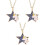 3Pièces Colliers Enfants Pendentif Étoile Élégant 5