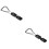 2Pièces Plaques Identité Chien Noires Durable Usage Quotidien 6