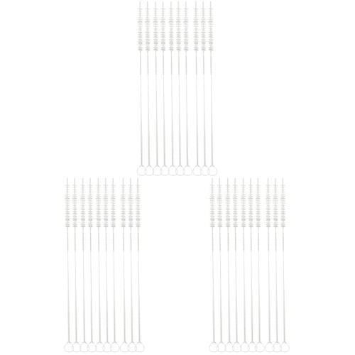 30Pièces Brosse Bébé Blanche Nettoyage Efficace 1