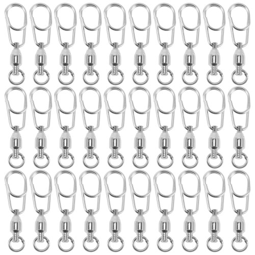 90Pièces Accessoires Anneaux Rotatifs Argentés Multifonction 1