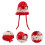 4Pièces Tricot Bébé Protection Oreilles Hiver 7