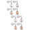 8Pièces Spray Poudre Lumière Blanche Corps Et 7