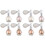 8Pièces Spray Poudre Lumière Blanche Corps Et 2