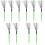 5Paires Brosse Batterie Acier Vert Accessoire Instrument 3