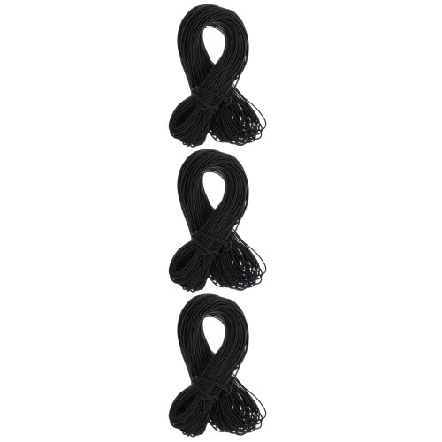 3Pièces Stretch Noir Pour DIY Costume, Masques 1