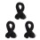 3Pièces Stretch Noir Pour DIY Costume, Masques 7