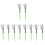 5Paires Brosse Batterie Acier Vert Accessoire Instrument 5