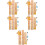 5Ensembles Autocollant Mural Croissance Enfants Design Animaux 7