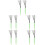 5Paires Brosse Batterie Acier Vert Accessoire Instrument 6