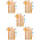 5Ensembles Autocollant Mural Croissance Enfants Design Animaux 8