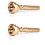 2Pièces Embouchure Trompette Remplacement Cuivre 5