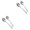 2Pièces Fourchette Combinée Acier Idéal Cuisine Argent 3