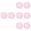 8Pièces Coussin Sol Antidérapant Rose Pour Hamster 6