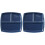 2Pcs Square Ceramic Plates Dark Blue Bone China Steak Breakfast Plate 2