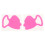 4Pièces Adhésifs Visage Rose Anti-Rides Silicone 1