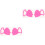 4Pièces Adhésifs Visage Rose Anti-Rides Silicone 3