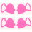 4Pièces Adhésifs Visage Rose Anti-Rides Silicone 5