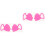 4Pièces Adhésifs Visage Rose Anti-Rides Silicone 4