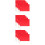 12Pcs Red Competition Referee Flags Durable Hand Flags for Outdoor Use 10