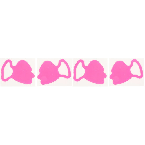 4Pièces Adhésifs Visage Rose Anti-Rides Silicone 1