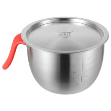 2Sets Multi-Use Stainless Steel Mixing Bowls Silver Kitchen Prep Bowls