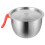 2Sets Multi-Use Stainless Steel Mixing Bowls Silver Kitchen Prep Bowls 1